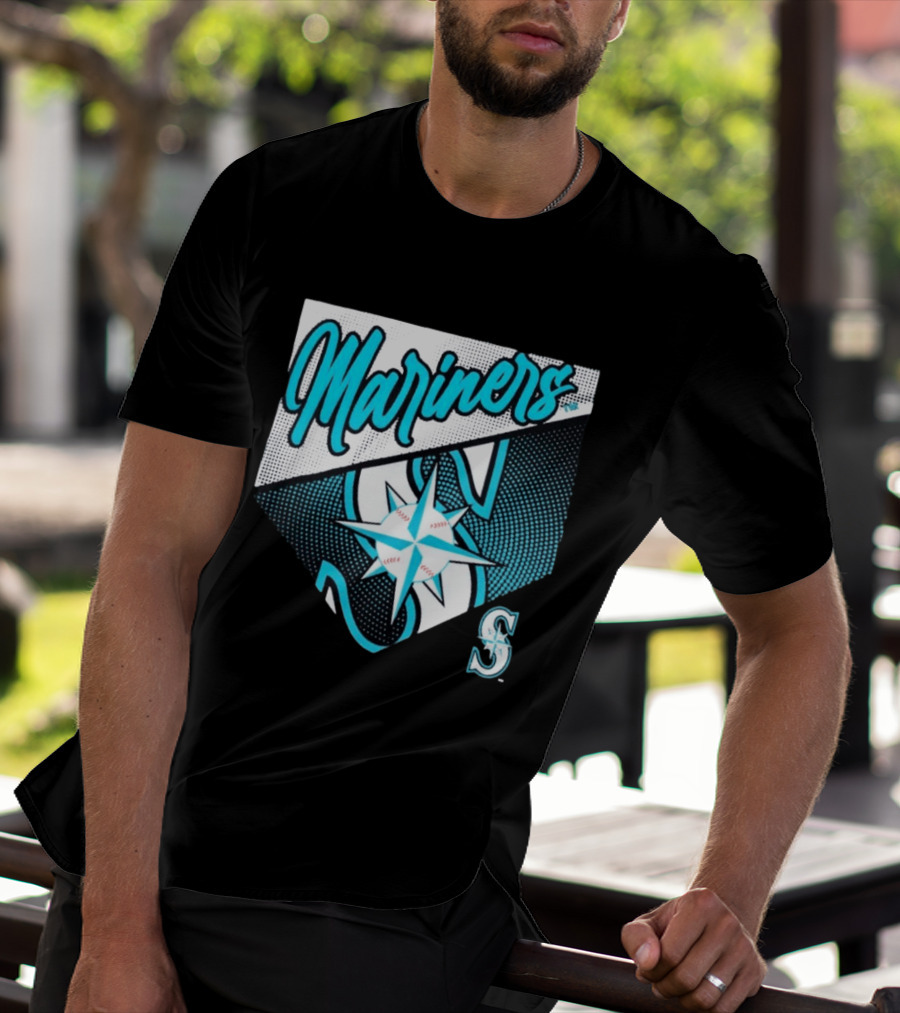 Mariners Compass Baseball Seattle Mariners T-Shirt