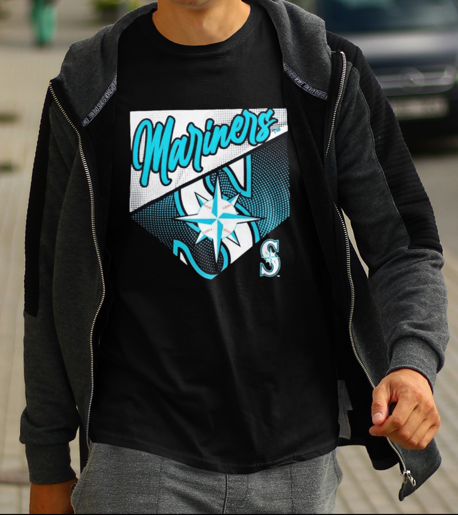 Mariners Compass Baseball Seattle Mariners T-Shirt