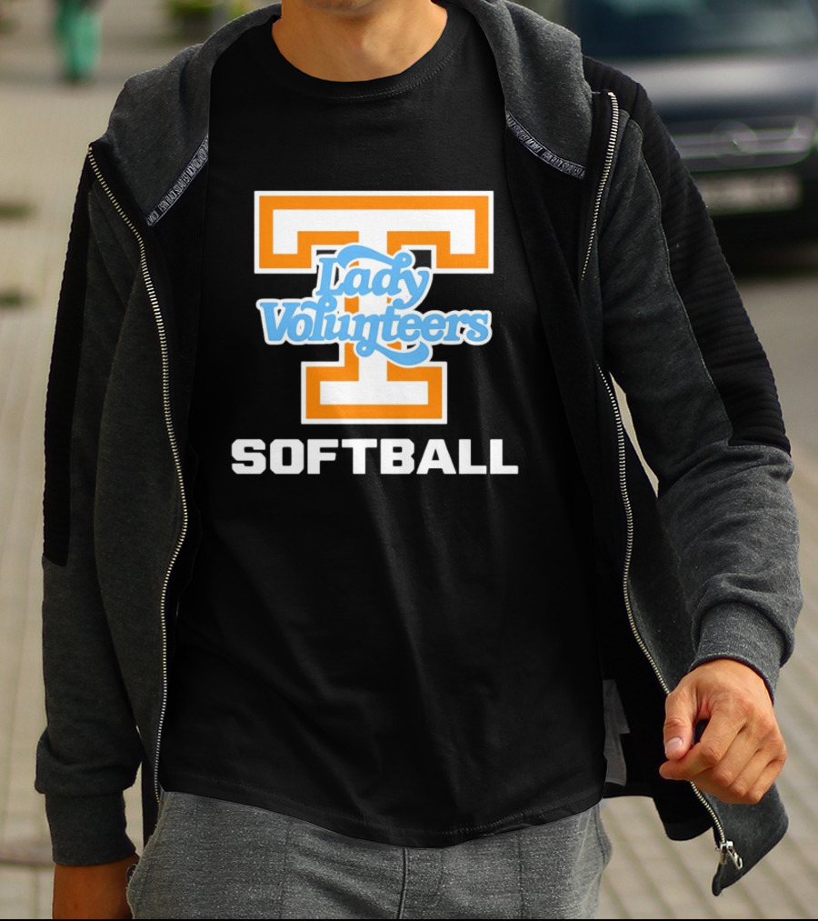 University Of Tennessee Lady Volunteers Orange Softball Team T-Shirt