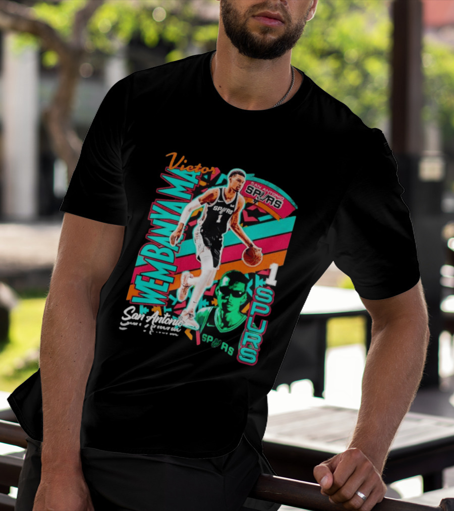 Victor Wembanyama San Antonio Spurs Retro Style Wemby 1 T-Shirt