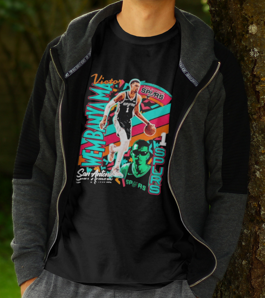 Victor Wembanyama San Antonio Spurs Retro Style Wemby 1 T-Shirt
