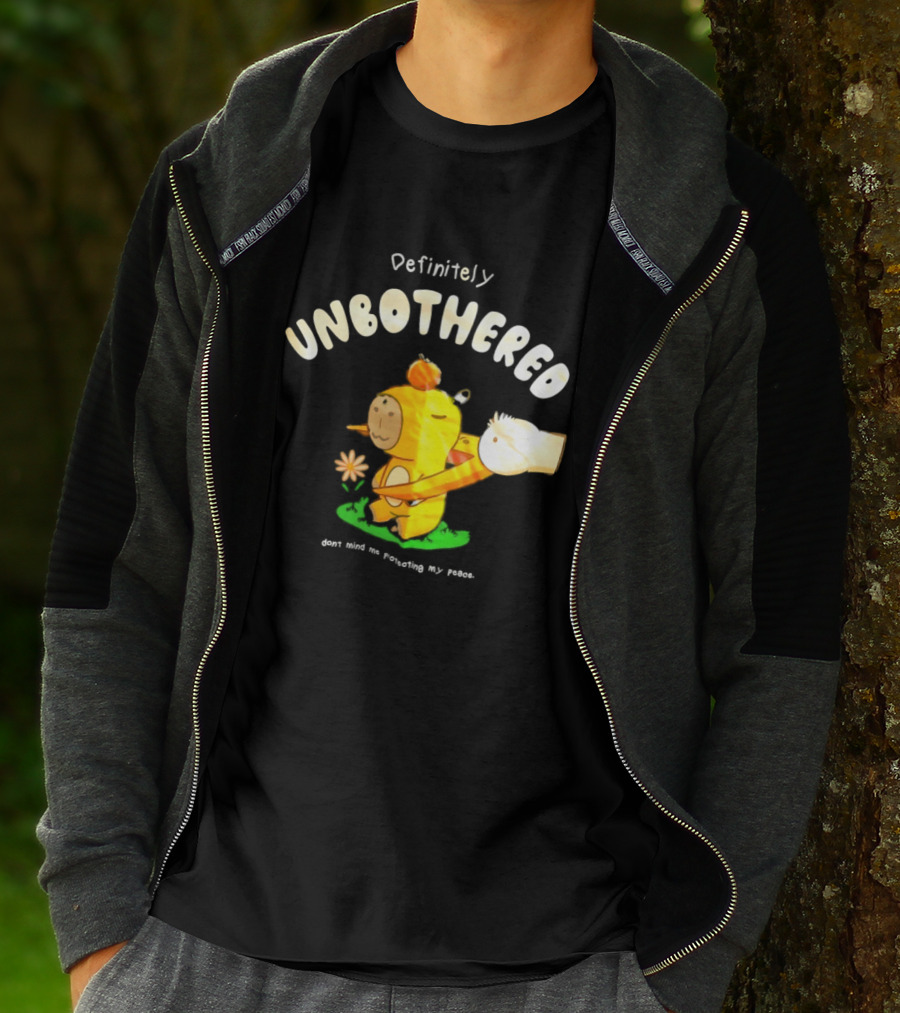 Capybara Definitely Unbothered Don't Mind Me Protecting My Peace T-Shirt