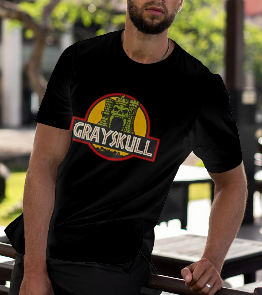 Grayskull Castle Masters Of The Universe Jurassic Park T-Shirt