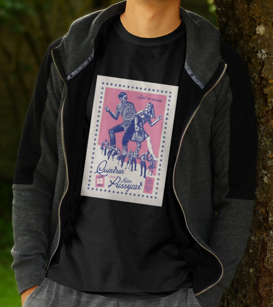 Quintron And Miss Pussycat Live On Stage June 10 2026 Santa Cruz CA Tour T-Shirt
