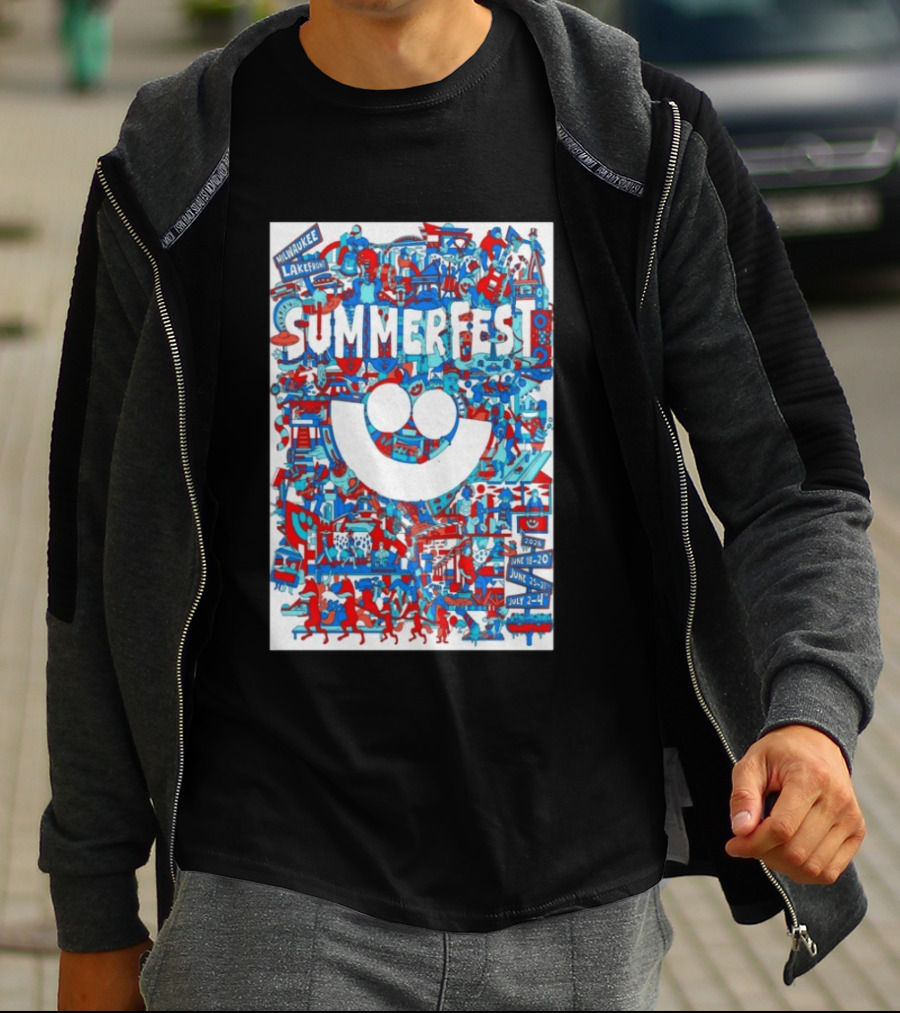 Summerfest Milwaukee Lakefront 2026 June 18 20 June 25 27 July 2 4 Event T-Shirt
