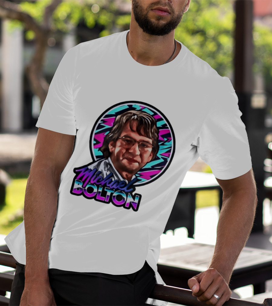 Michael Bolton 80s Aesthetic Office Humor T-Shirt