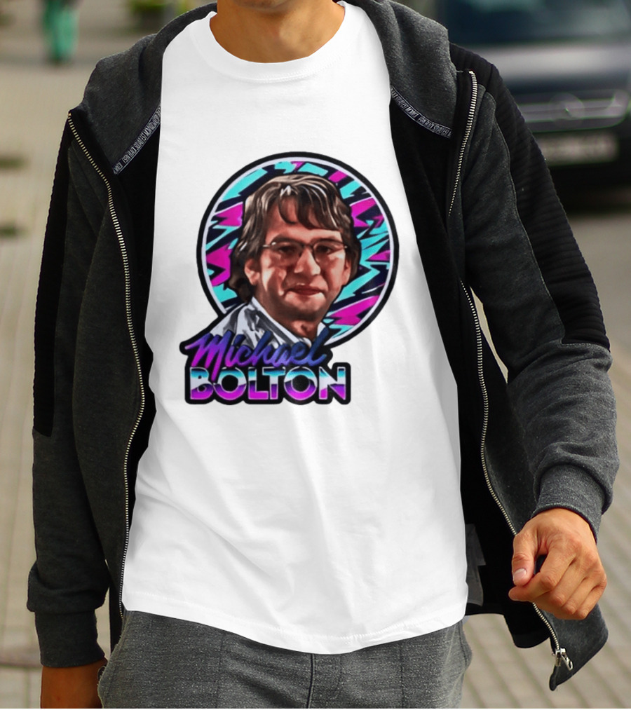 Michael Bolton 80s Aesthetic Office Humor T-Shirt
