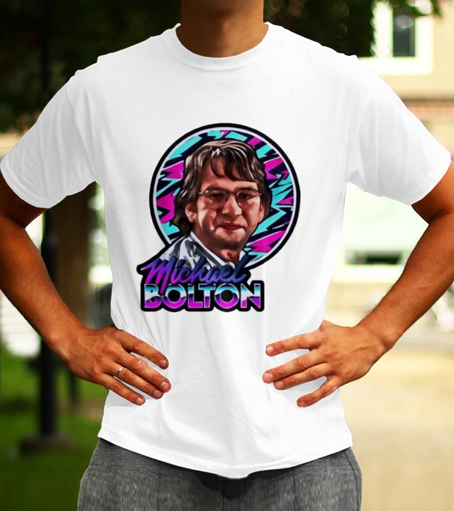 Michael Bolton 80s Aesthetic Office Humor T-Shirt