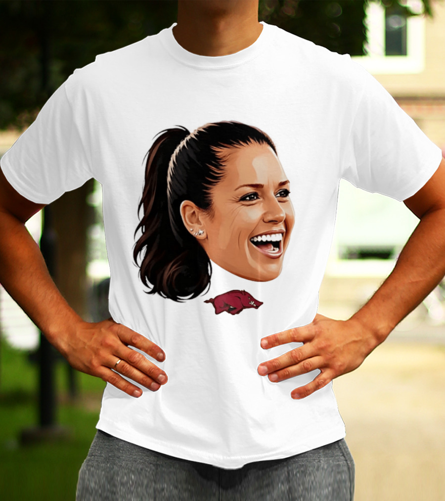 Arkansas Razorbacks Kailey Wyckoff Caricature Sports Team Fan Spirit T-Shirt