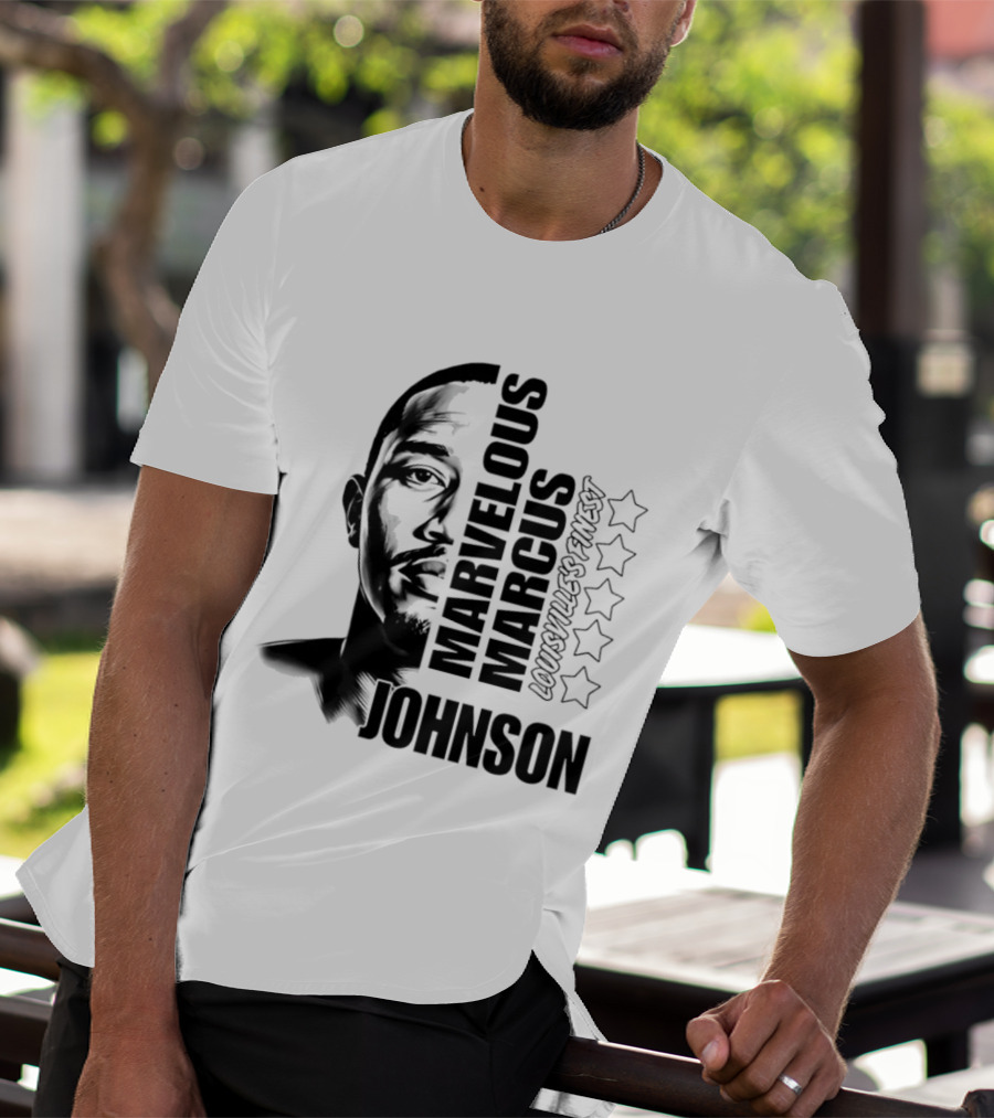 Marvelous Marcus Johnson Louisville's Finest Five Stars T-Shirt