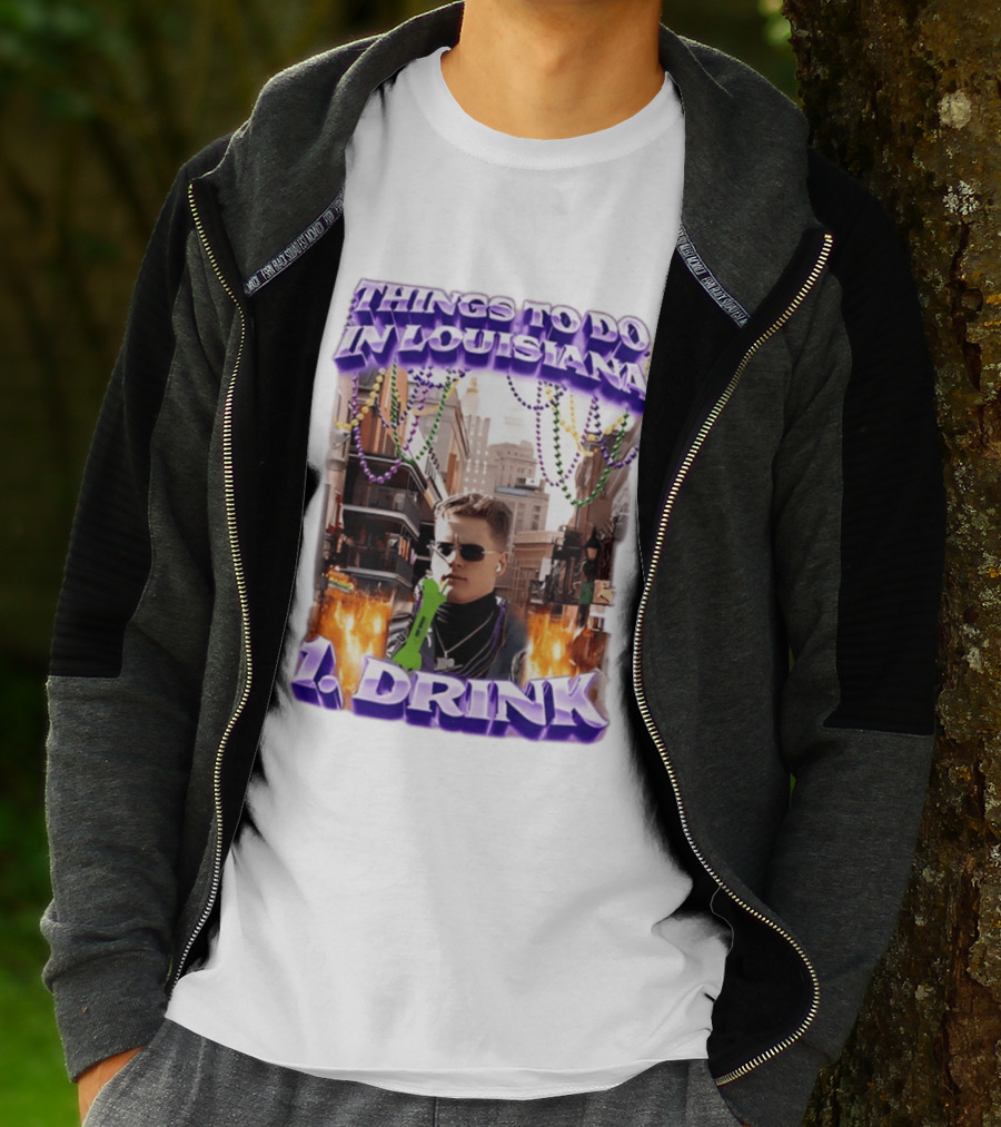 Things To Do In Louisiana Beads And Drinks Street Vibes T-Shirt