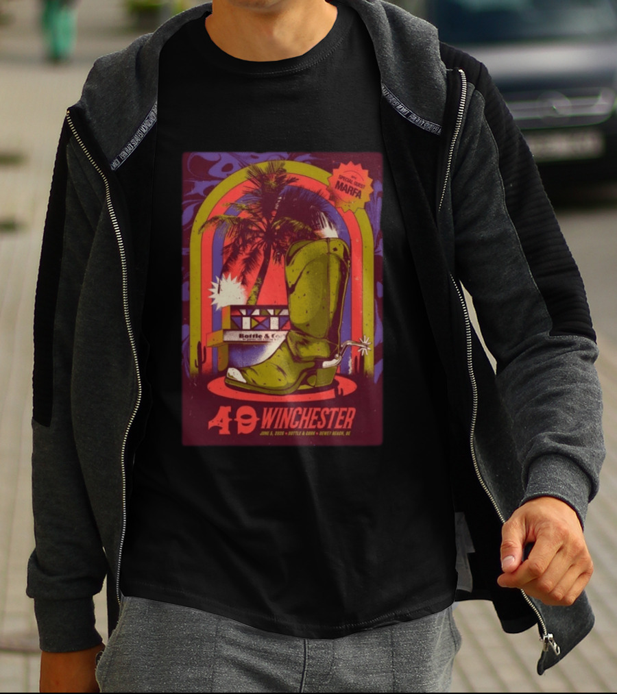 49 Winchester June 5 2026 Bottle & Cork Dewey Beach DE Special Guest Marfa T-Shirt