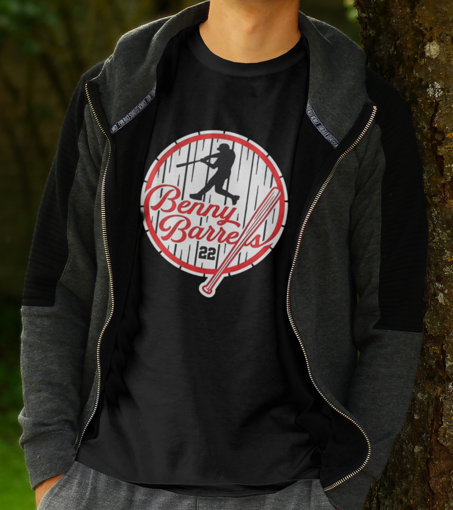 Benny Barrels New York Yankees 22 Baseball T-Shirt