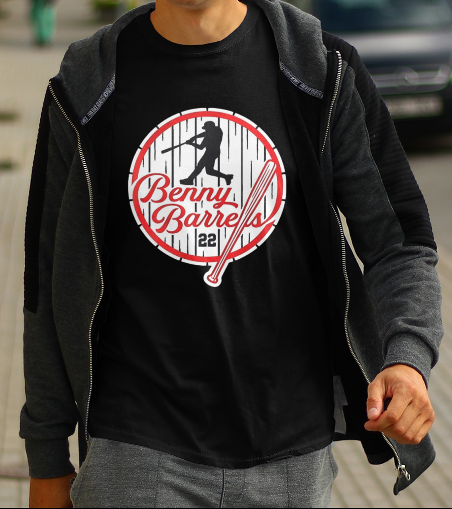 Benny Barrels New York Yankees 22 Baseball T-Shirt