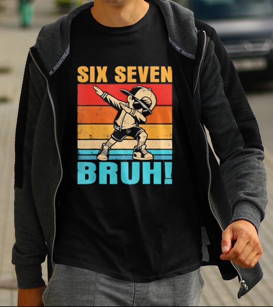 Six Seven Birthday Dab Bruh Kid T-Shirt
