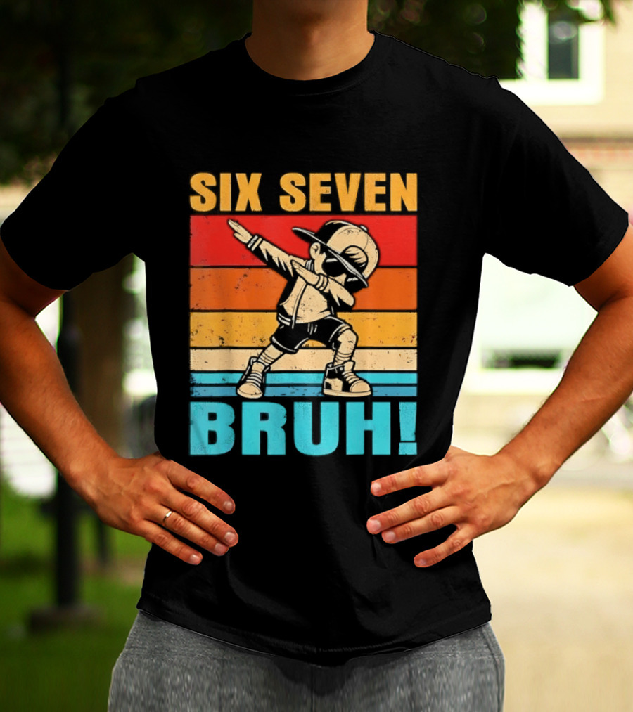 Six Seven Birthday Dab Bruh Kid T-Shirt