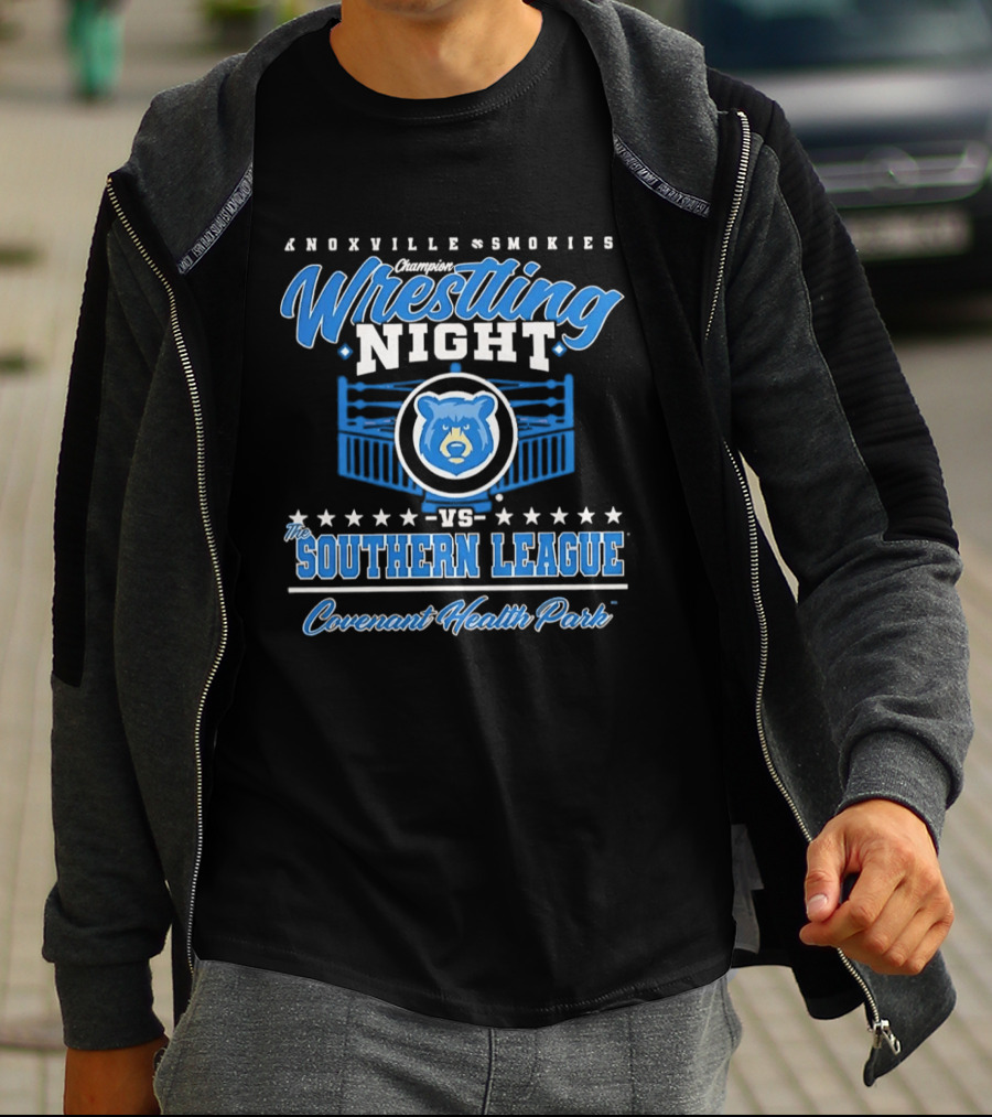 Knoxville Smokies Wrestling Night Vs Southern League Covenant Health Park T-Shirt