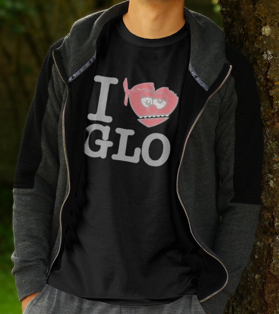 I Love Glo Heart Bandana Glo Gang T-Shirt
