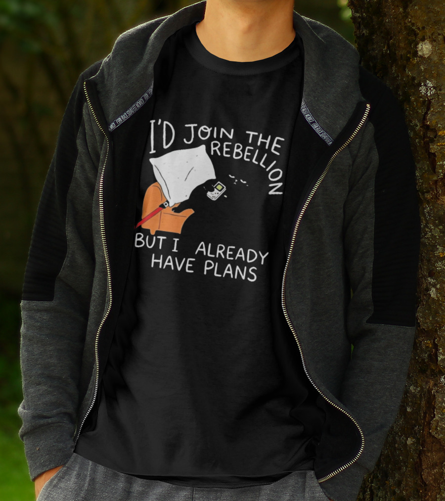 Lazy Cat Gaming Couch Rebellion Plans Funny Humor T-Shirt