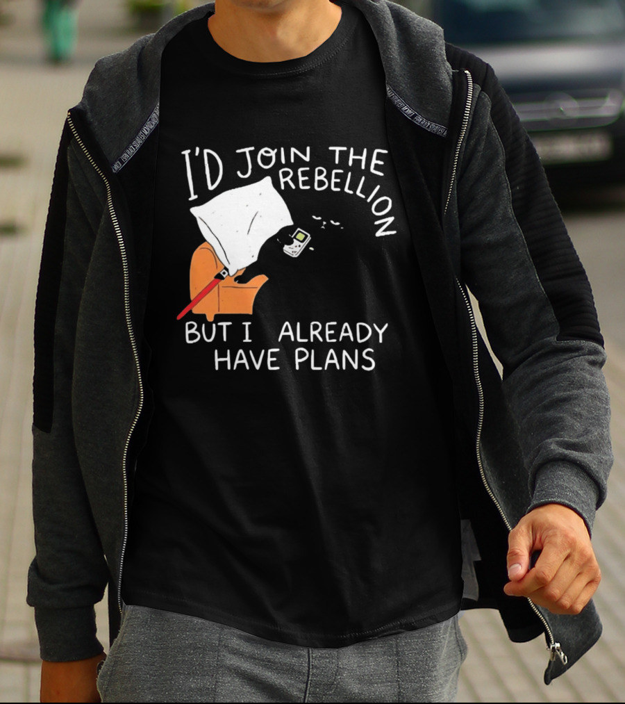 Lazy Cat Gaming Couch Rebellion Plans Funny Humor T-Shirt