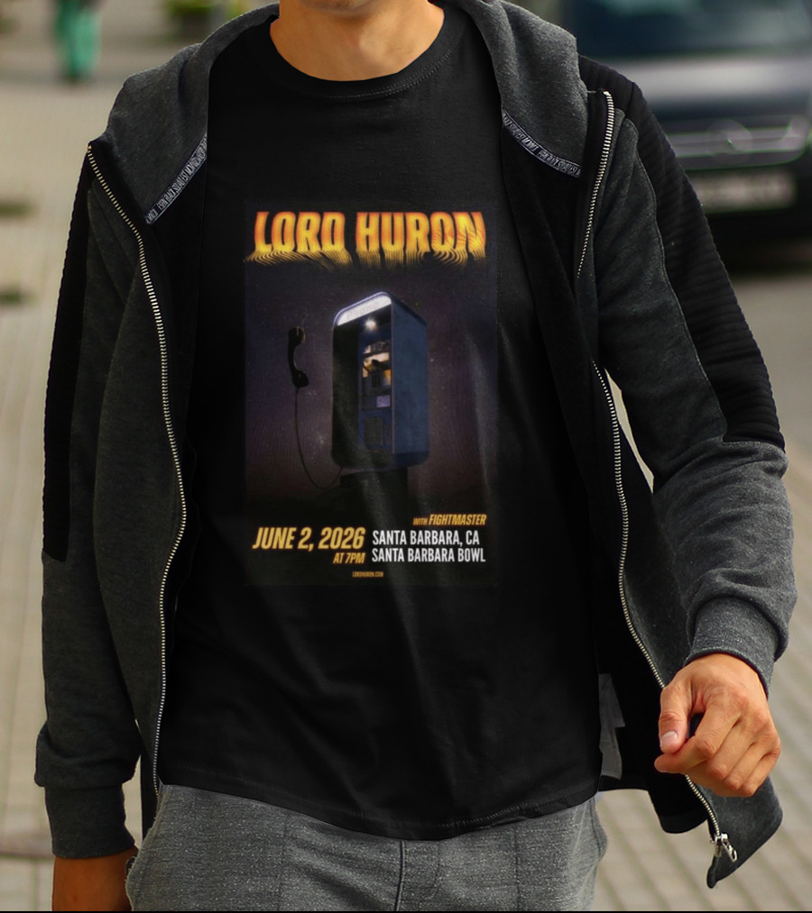 Lord Huron With Fightmaster Santa Barbara Bowl June 2 2026 T-Shirt