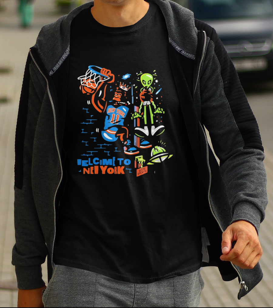 Welcome To New York NY Knicks Vs Spurs Soda Sports T-Shirt