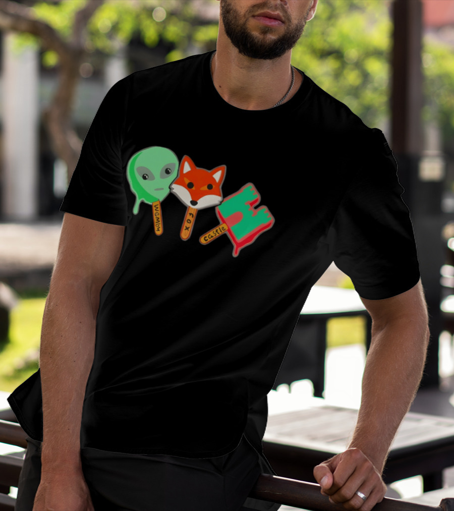 Wemby Fox Castle Popsicles Alien Fox 2026 San Antonio Spurs NBA Basketball T-Shirt