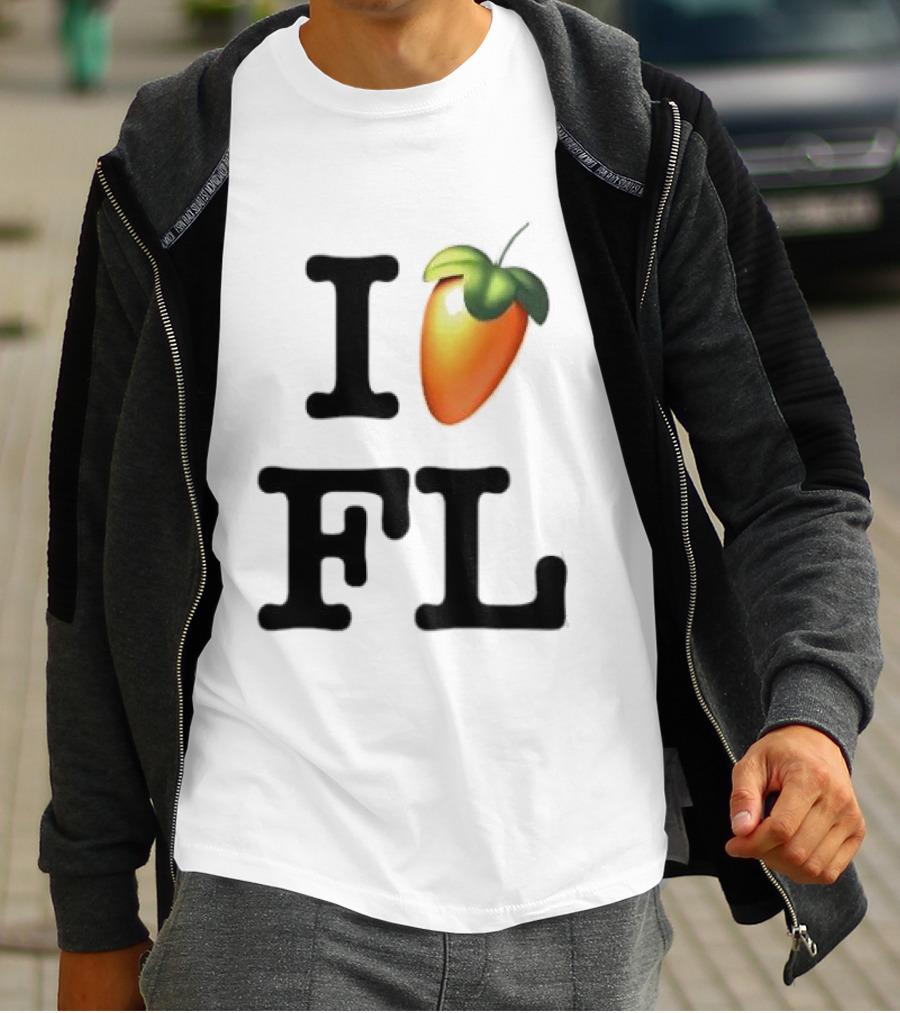 FL Studio I Love FL Logo Fruit T-Shirt