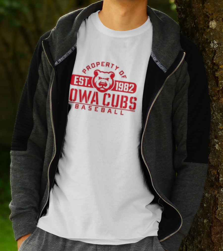 Property Of Iowa Cubs Baseball EST 1982 Minor League T-Shirt