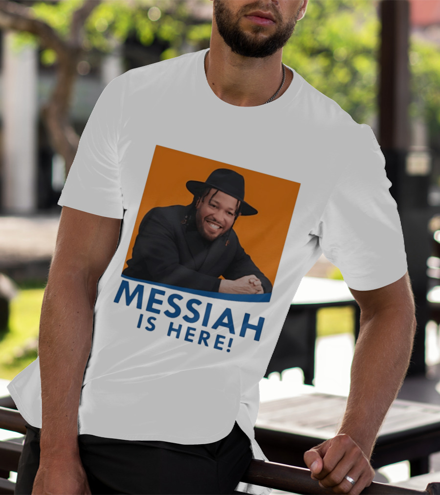 Jalen Brunson Nissim Black New York Knicks Messiah Is Here T-Shirt
