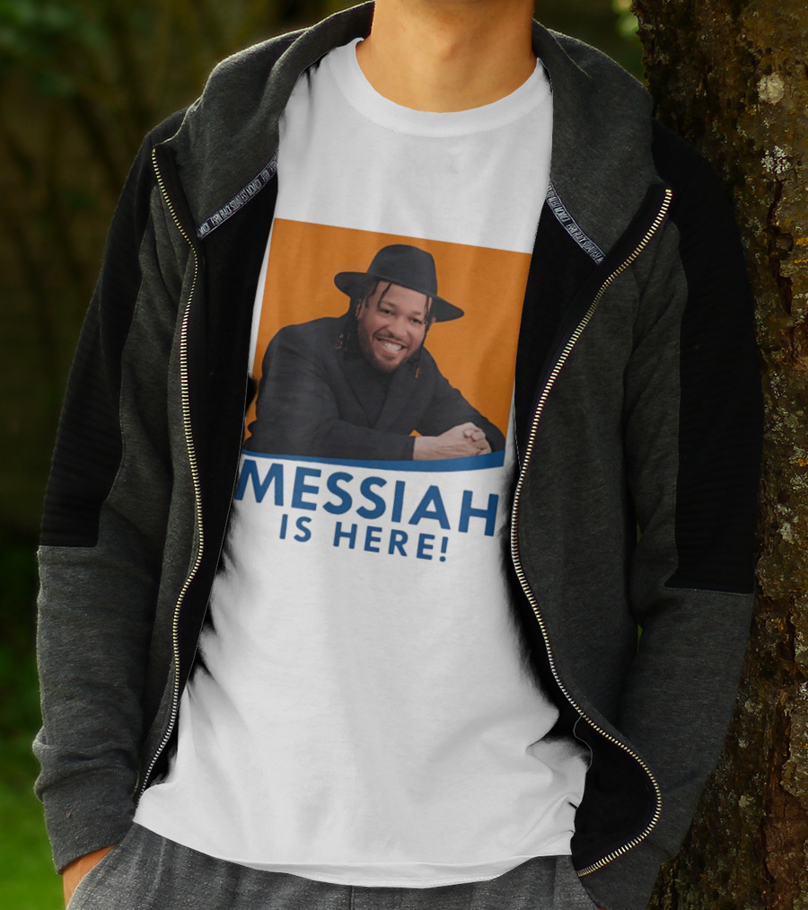 Jalen Brunson Nissim Black New York Knicks Messiah Is Here T-Shirt