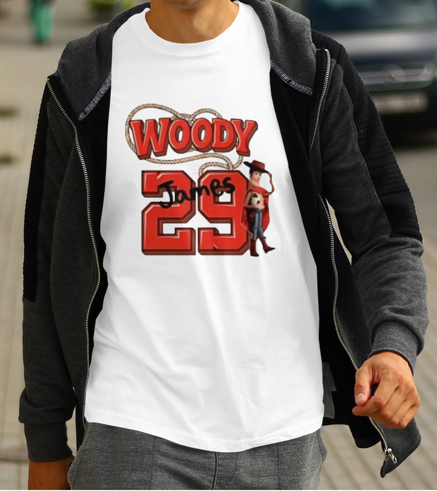 Woody James 29 Toy Story Character Soccer Ball T-Shirt