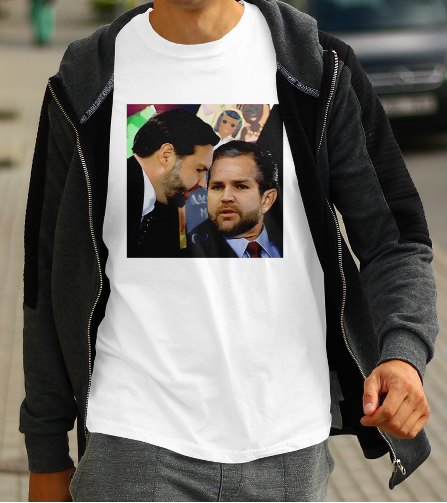 JD Vance And Jerry Falwell Jr Whispering In The American T-Shirt