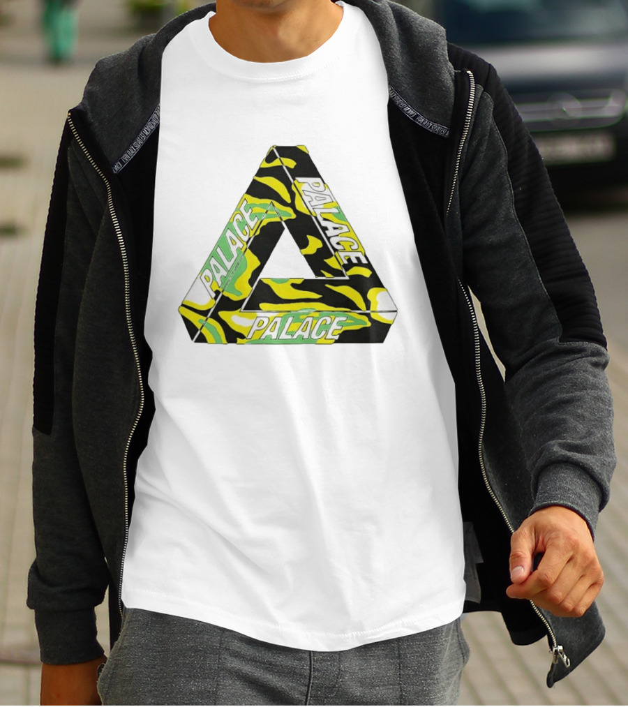 Palace Skateboards Tri Ferg Black Yellow Green Camo T-Shirt