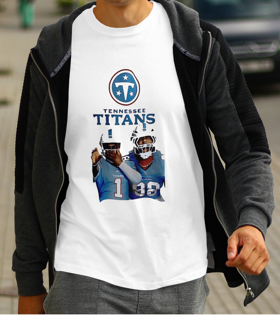 Tennessee Titans Step Brothers Kyler Murray Jeffery Simmons T-Shirt
