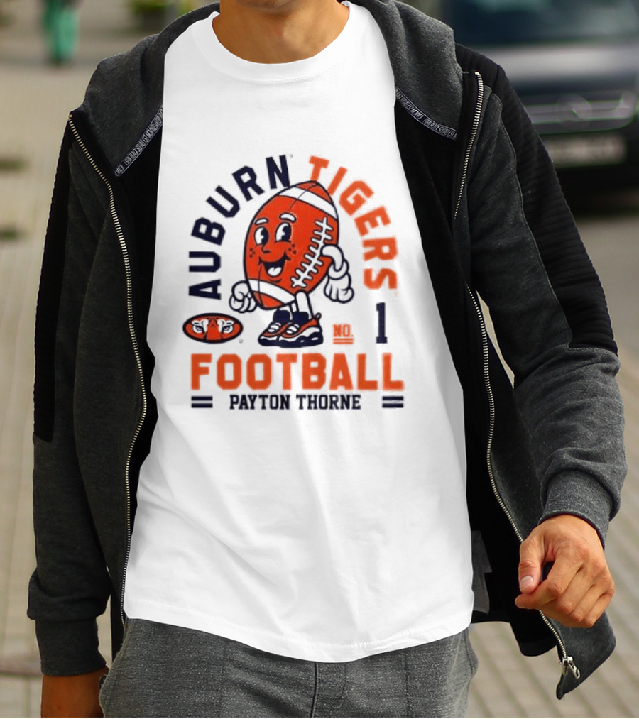 Auburn Tigers Football Payton Thorne Number 1 T-Shirt