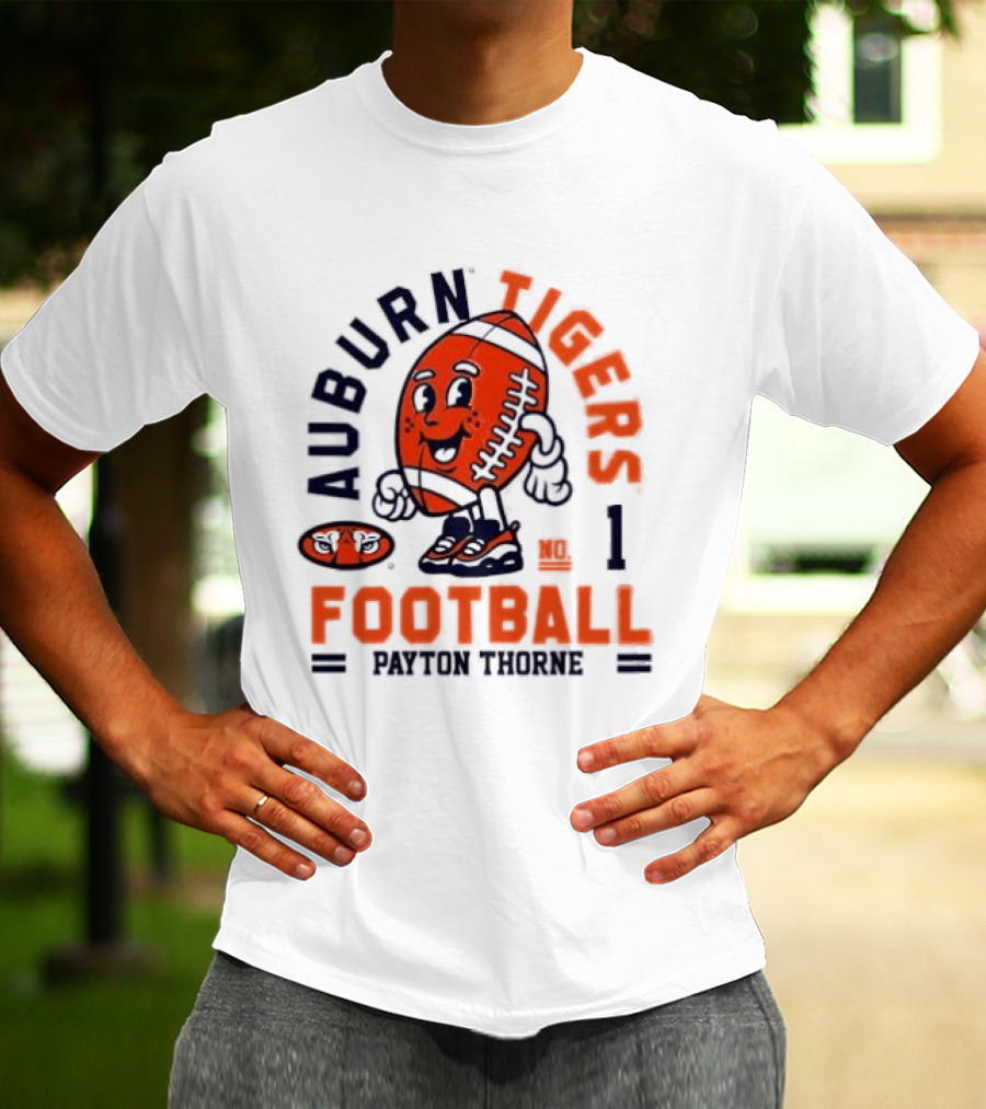 Auburn Tigers Football Payton Thorne Number 1 T-Shirt