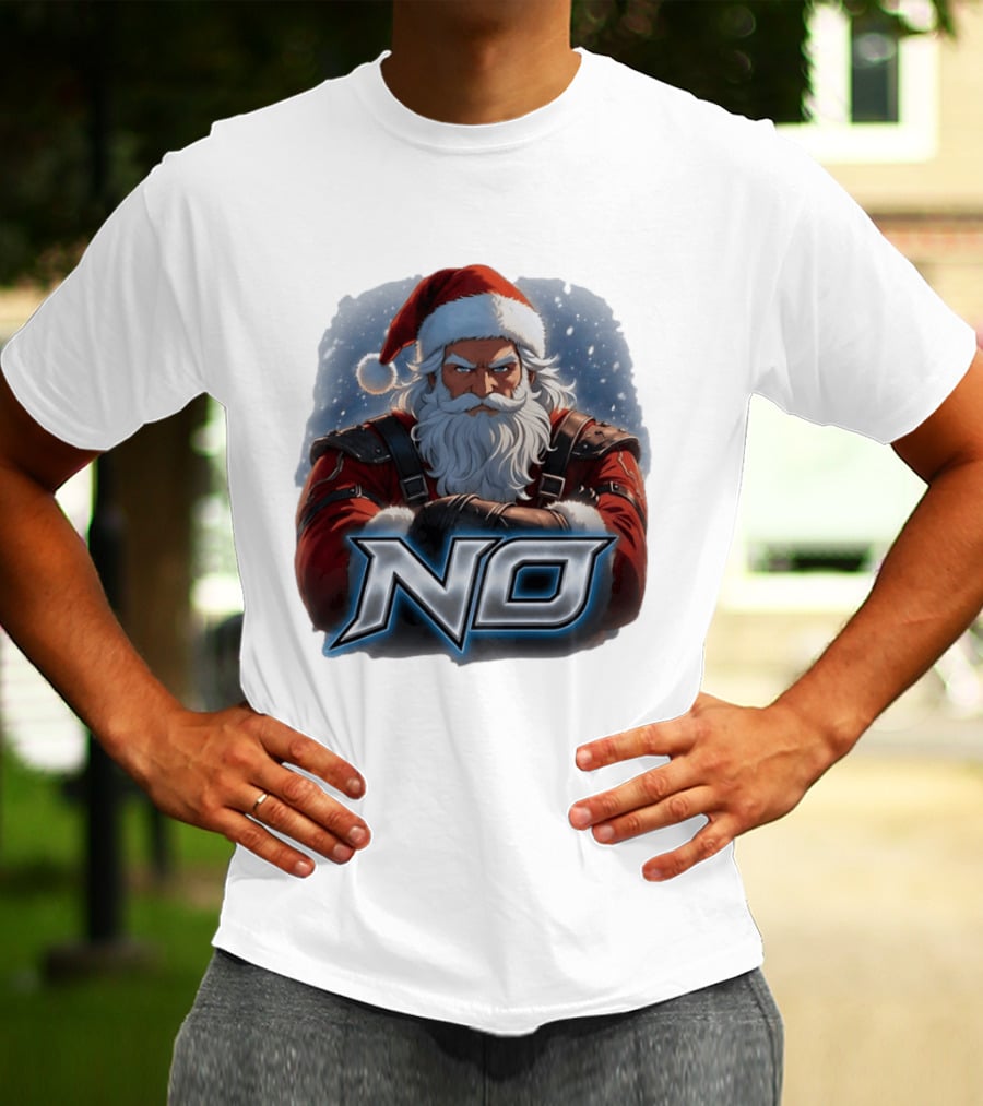 Santa Claus No Christmas Holiday Seasonal T-Shirt