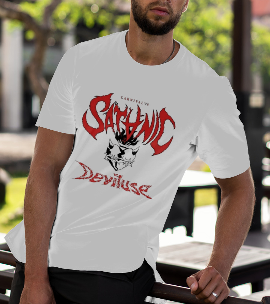 Satanic Carnival 26 Deviluse Heart With Thorns And Horns T-Shirt