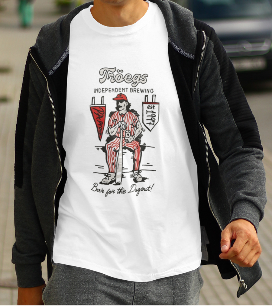 Troegs Independent Brewing Philadelphia Phillies Dugout Beer T-Shirt