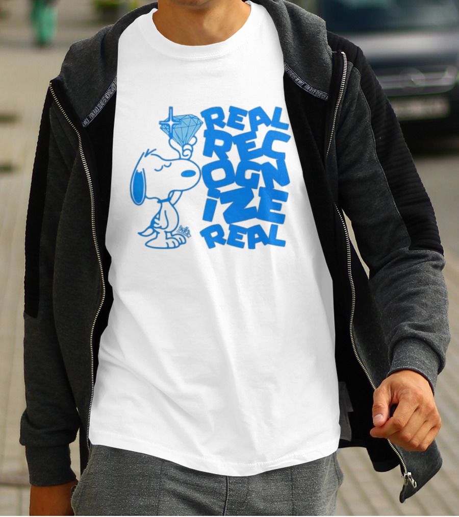 Snoopy Peanuts Real Recognize Real Diamond T-Shirt
