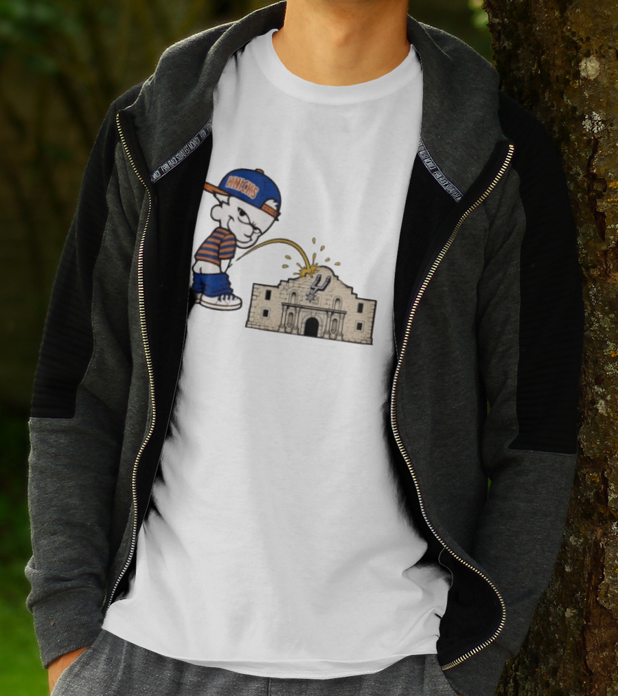 New York Knicks Pissing On San Antonio Spurs The Alamo NBA Rivalry T-Shirt