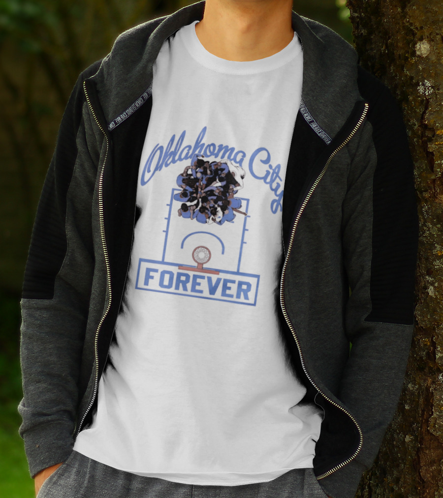 Oklahoma City Thunder Basketball Team Forever Player Huddle T-Shirt