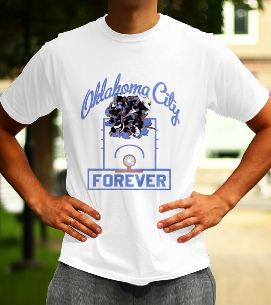 Oklahoma City Thunder Basketball Team Forever Player Huddle T-Shirt