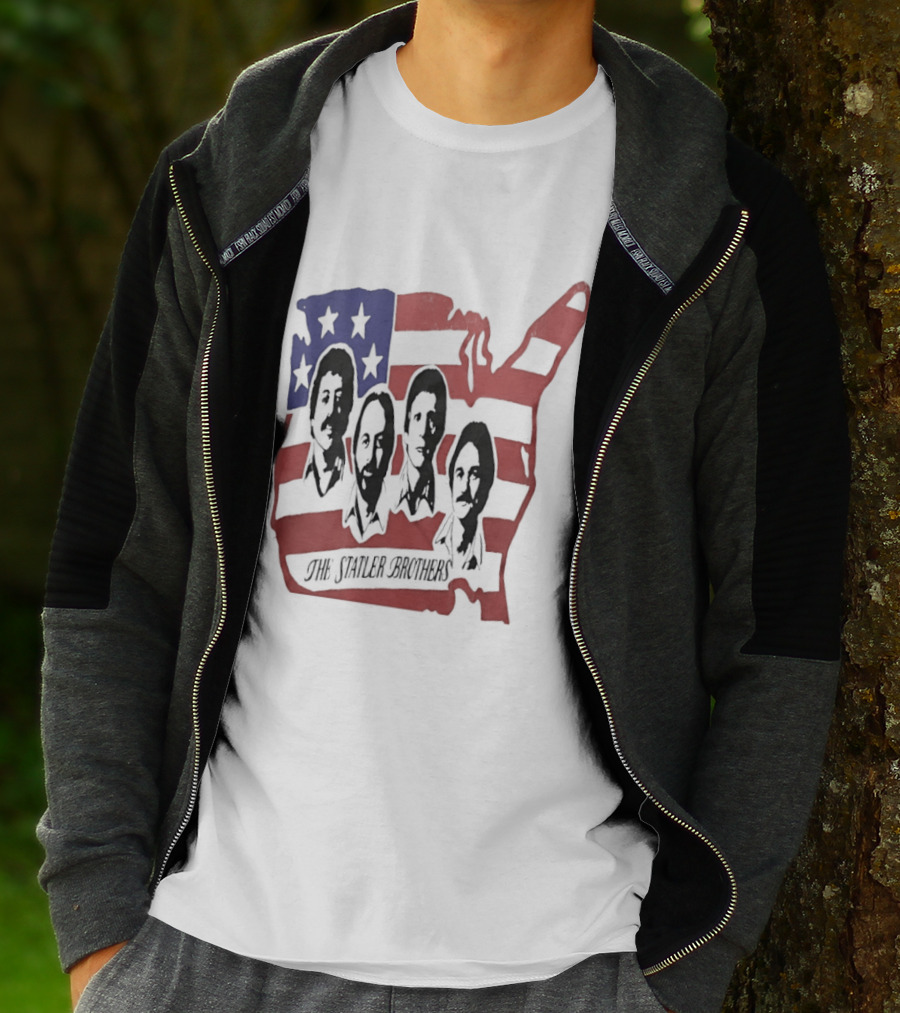 The Statler Brothers USA Map American Flag Country Music Band T-Shirt