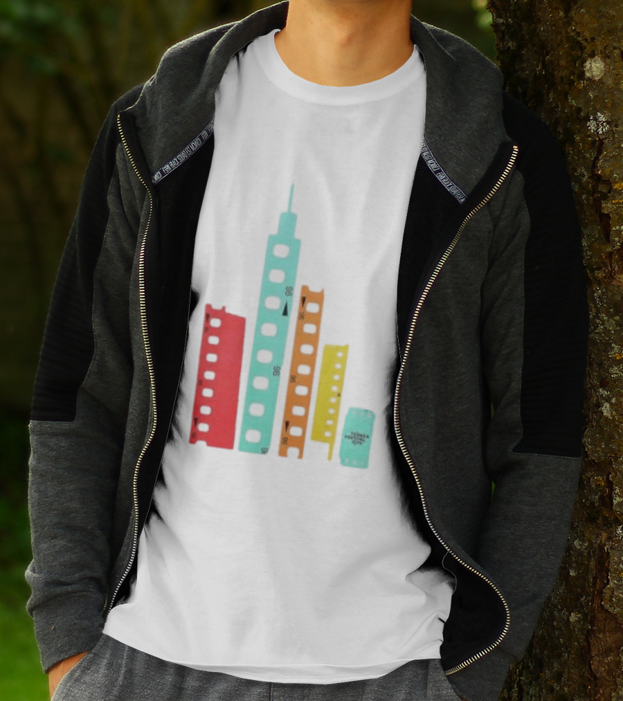 Tribeca Festival Kith 96 Film Reel Skyline New York City Architecture T-Shirt