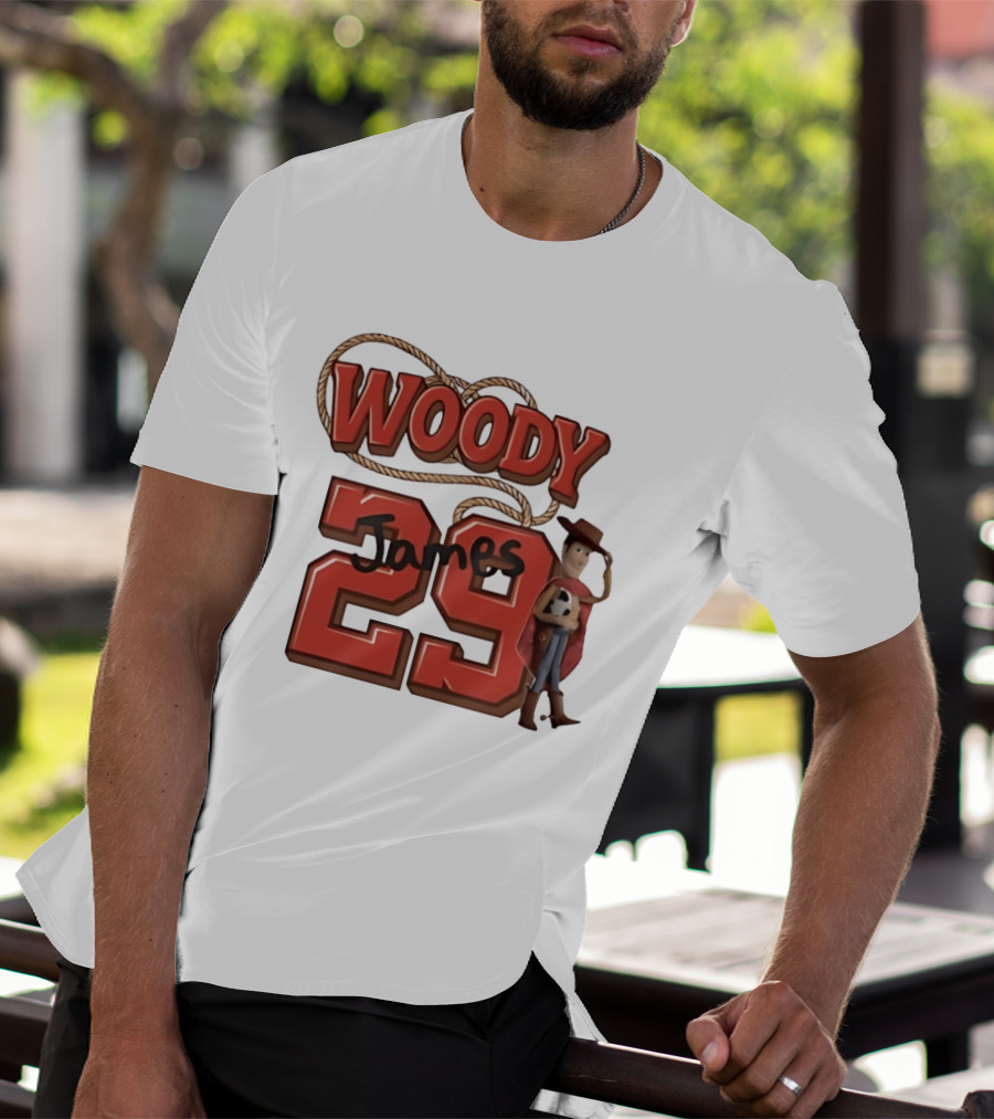 Woody James 29 Toy Story Sheriff Cowboy T-Shirt