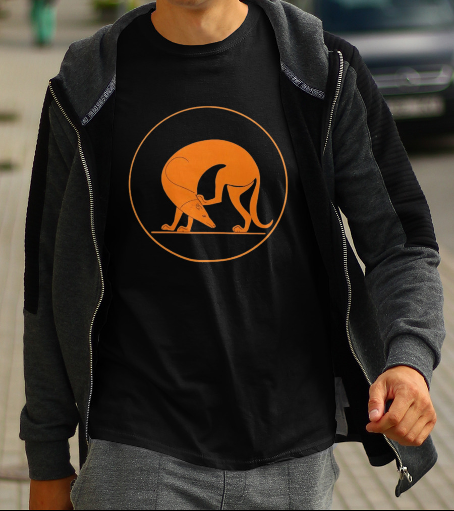 Ancient Greek Pottery Greyhound Dog Minimalist T-Shirt