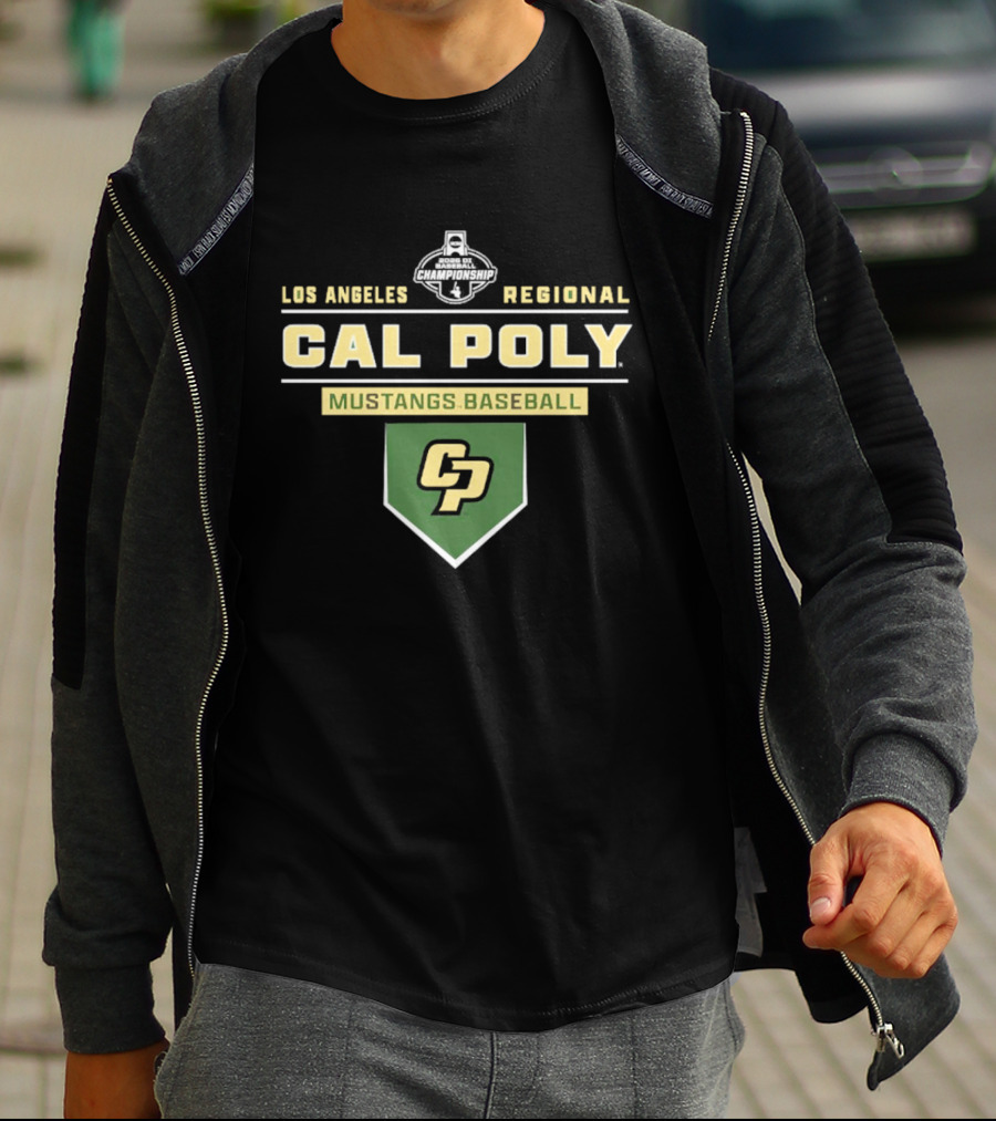 Cal Poly Mustangs Baseball 2026 Los Angeles Regional CP T-Shirt