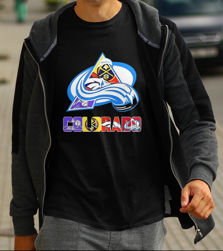 Colorado Avalanche Nuggets Broncos Rockies Sports Teams T-Shirt